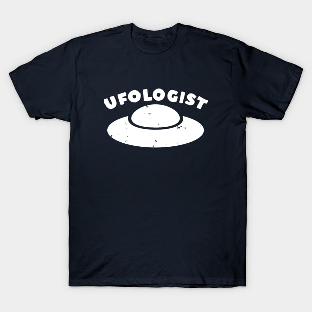 Retro Vintage Sci Fi UFOlogist T-Shirt by happinessinatee